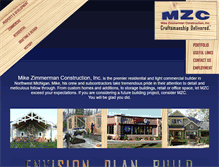 Tablet Screenshot of mikezimmermanconstruction.com